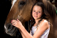 Rancho Palomino - portraits with horse